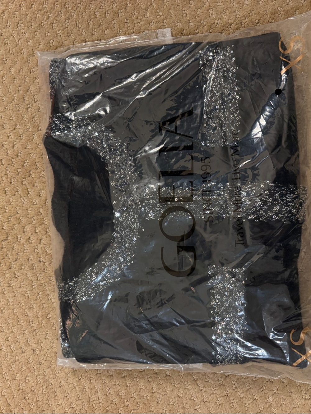 Black Sequin Trim Cardigan - Women - Picture 4 of 4